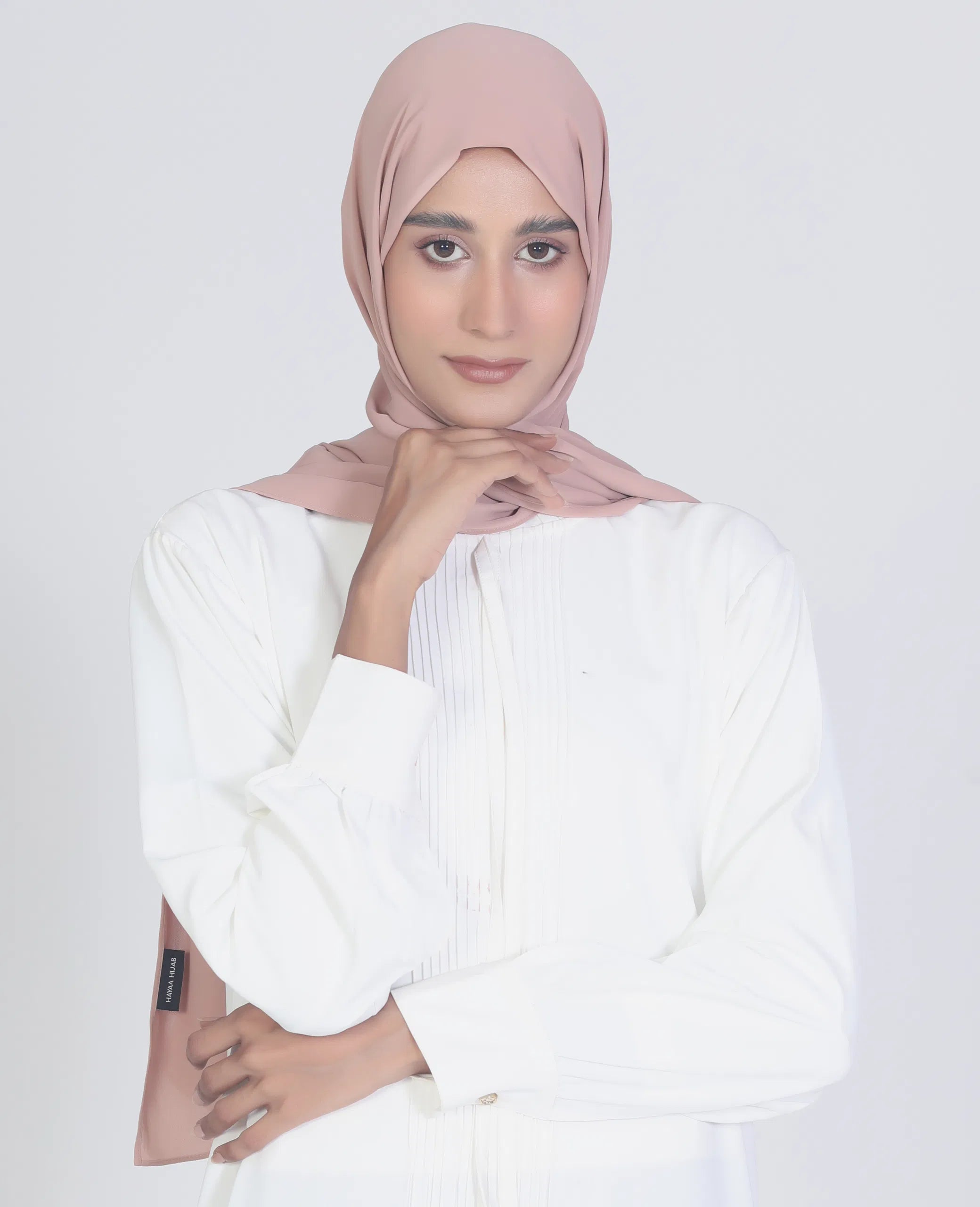 Premium Luxe Chiffon Hijab - Dusty Rose | Shop Now! â Hayaa Hijab