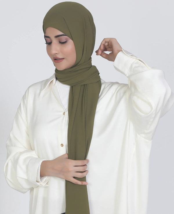 Classic Chiffon Hijab Olive