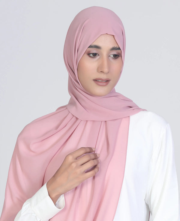 Classic Chiffon Hijab Pink Lavender