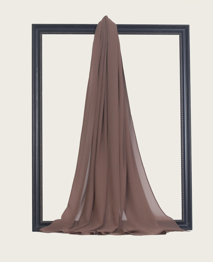 Classic Chiffon Hijab Walnut