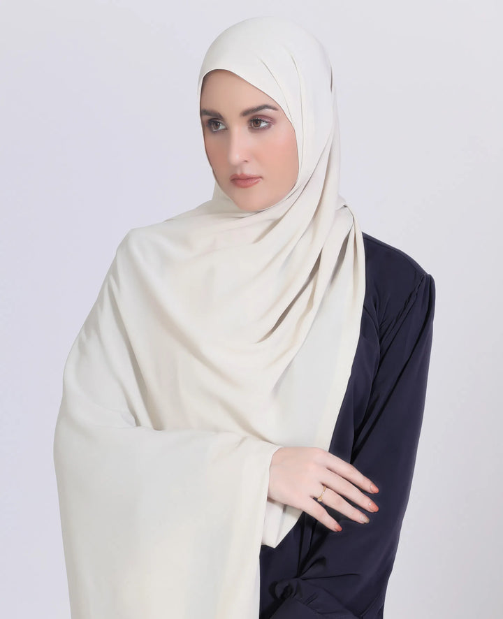 Premium Chiffon Hijab Ivory