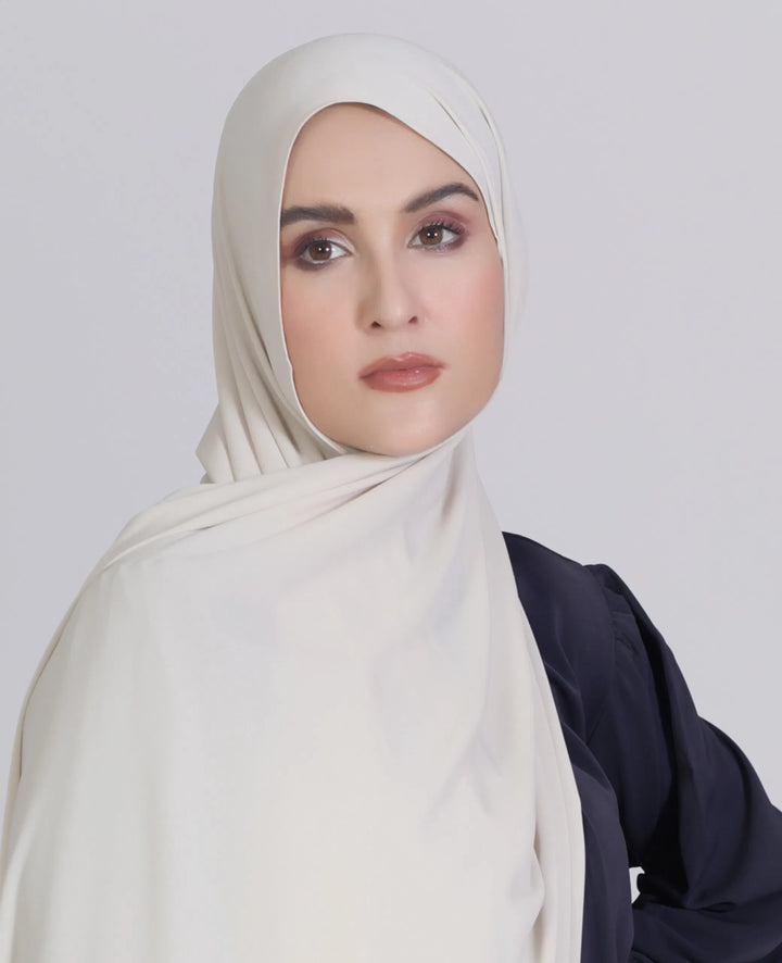 Premium Chiffon Hijab Ivory