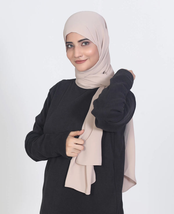 Premium Chiffon Hijab Sandstone