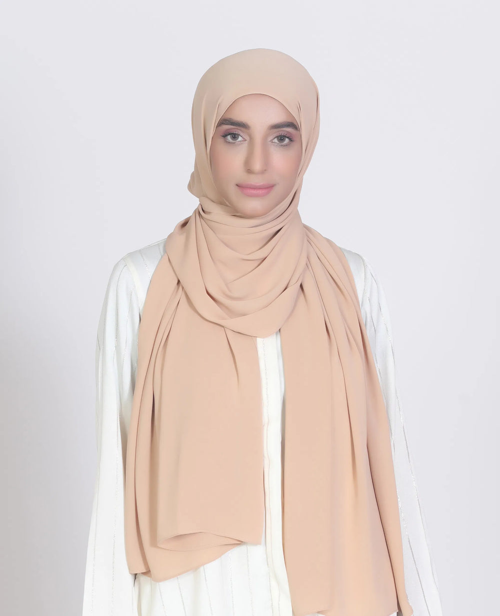 Premium Chiffon Hijab - Dusty Rose