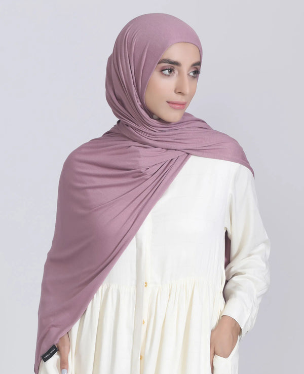Premium Jersey Hijab Dark Mauve