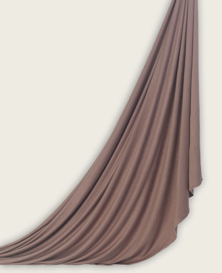 Premium Jersey Hijab Dark Mocha