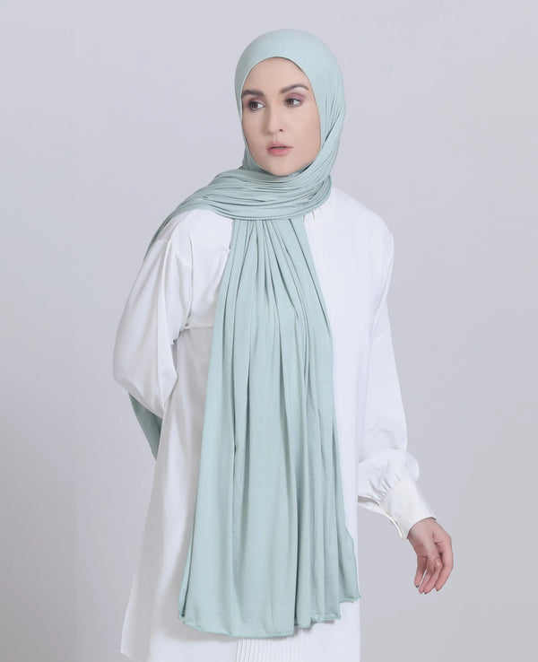 Premium Jersey Hijab Eucalyptus