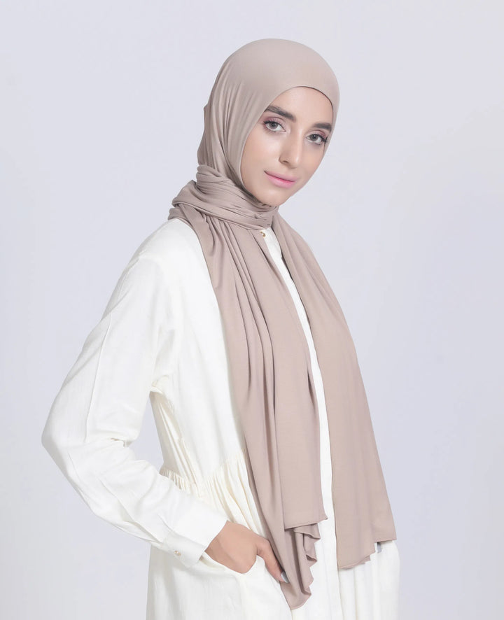 Premium Jersey Hijab Sandstone