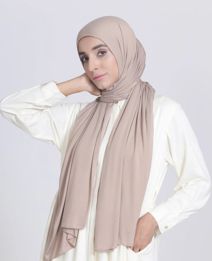 Premium Jersey Hijab Sandstone