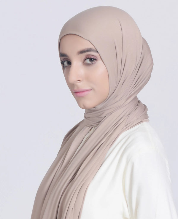 Premium Jersey Hijab Sandstone