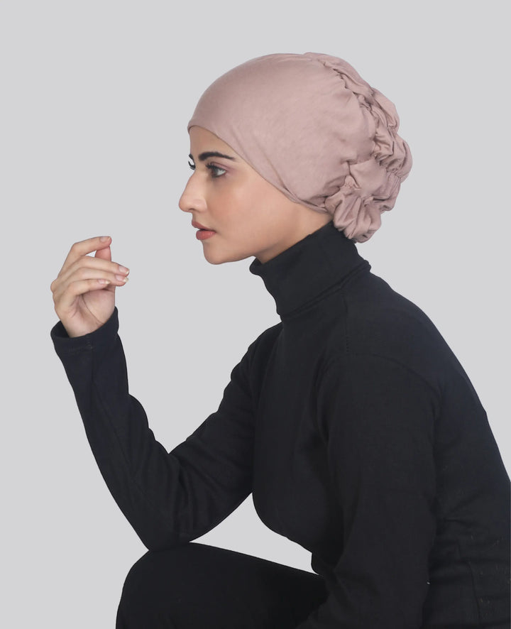 Silk Jersey Undercap Dusty Pink